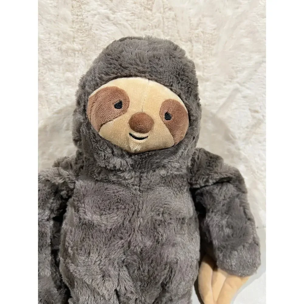 GiggleScape Sloth Plush Stuffed Animal Gray Soft Cuddly Toy NWOT